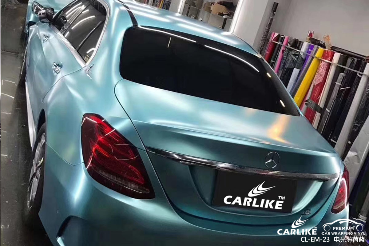 carlike卡莱克64clem23奔驰电光薄荷绿汽车改色