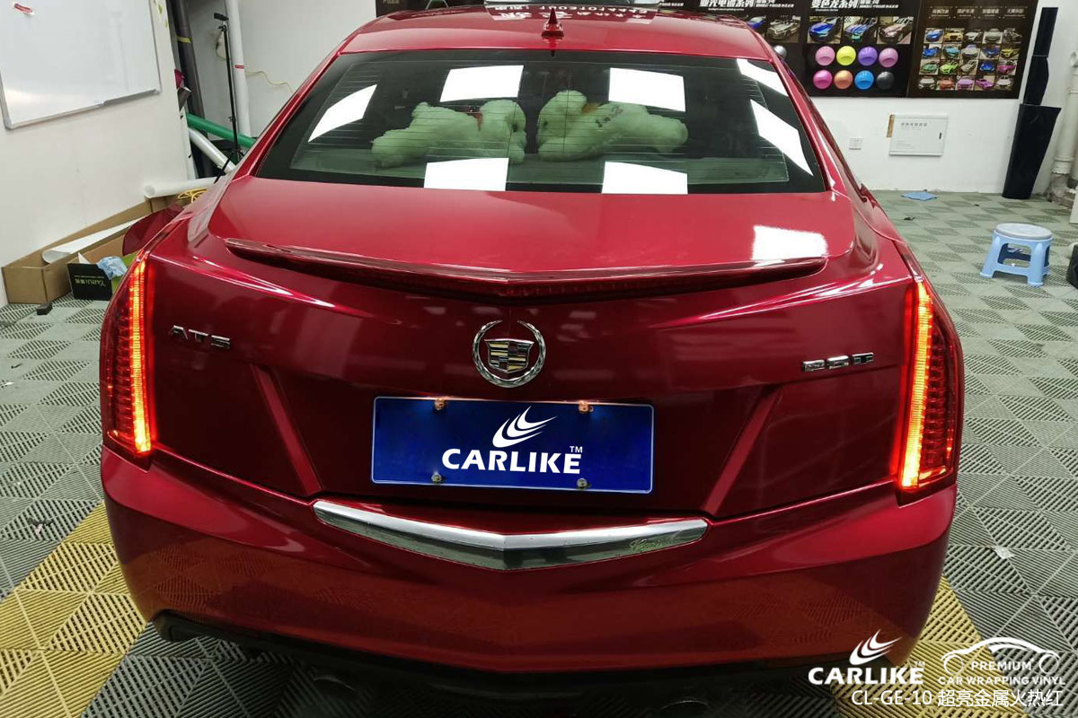 CARLIKE卡莱克™CL-GE-10凯迪拉克超亮金属火热红汽车改色膜