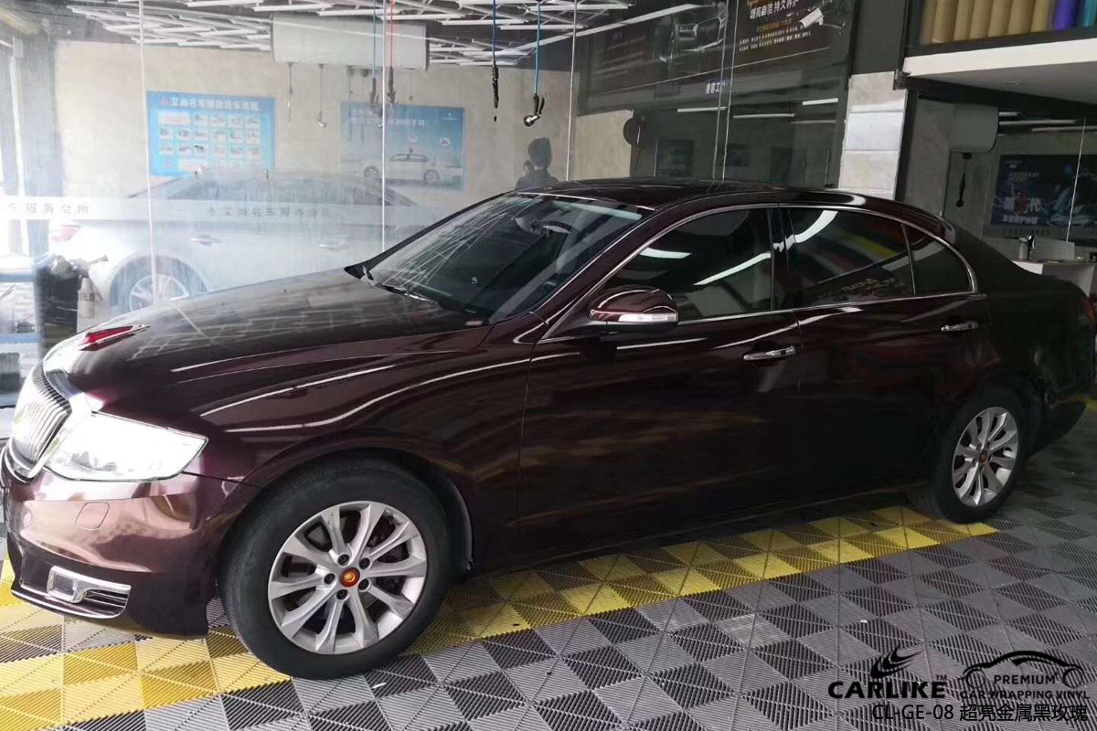 CARLIKE卡莱克™CL-GE-08红旗超亮金属黑玫瑰全车身改色膜