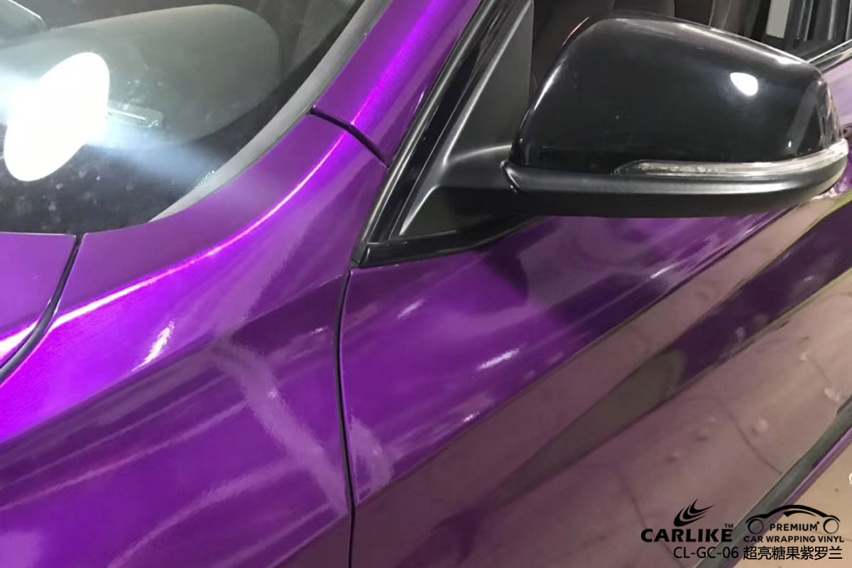 CARLIKE卡莱克™CL-GC-06宝马超亮糖果紫罗兰整车身改色贴膜