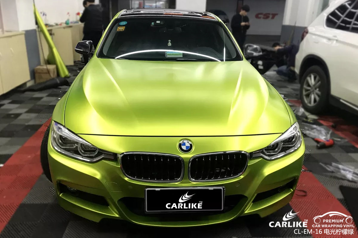 CARLIKE卡莱克™CL-EM-16宝马金属电光柠檬绿汽车改色膜