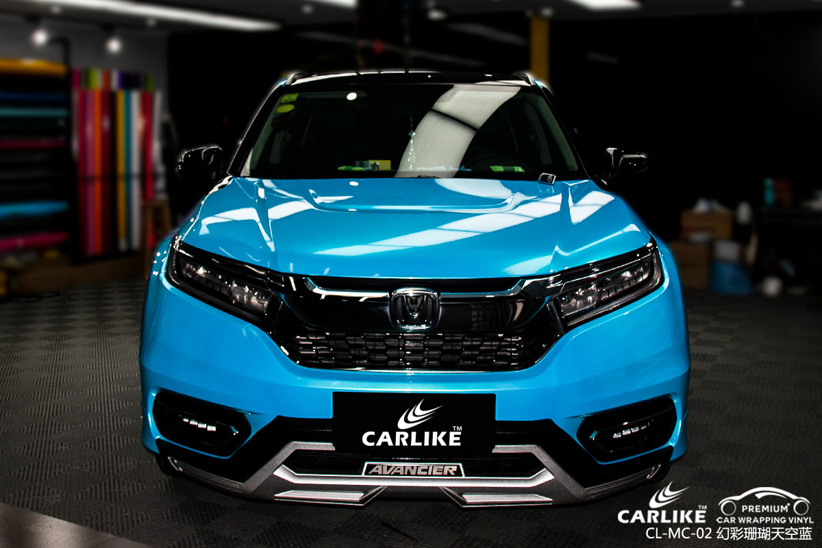 CARLIKE卡莱克™CL-MC-02本田幻彩珊瑚天空蓝汽车改色贴膜