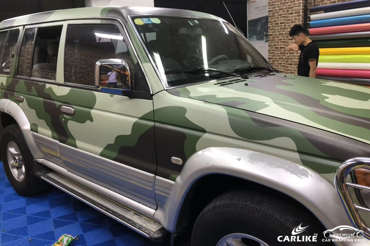 CARLIKE卡莱克™CL-CA丰田森林迷彩喷绘涂鸦整车改色贴膜