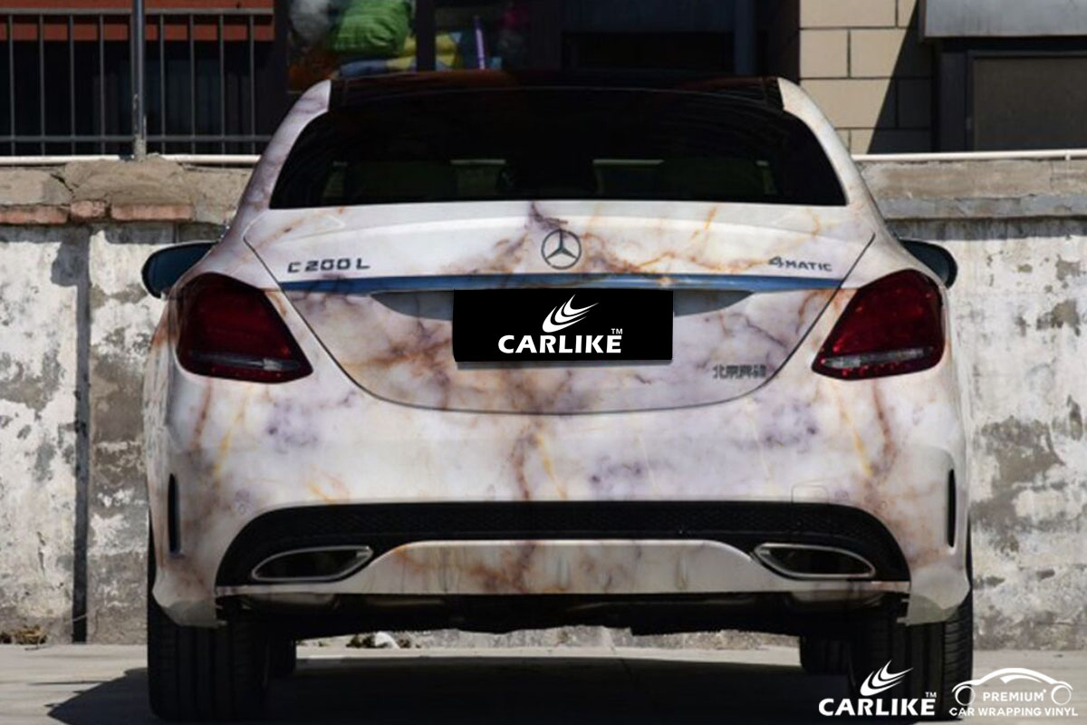 CARLIKE卡莱克™CL-BS-02马自达奔驰大理石纹喷绘涂鸦车身改色贴膜