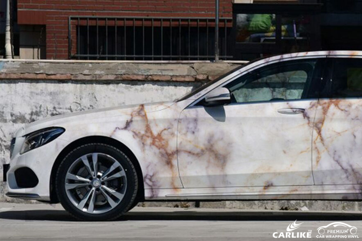 CARLIKE卡莱克™CL-BS-02马自达奔驰大理石纹喷绘涂鸦车身改色贴膜