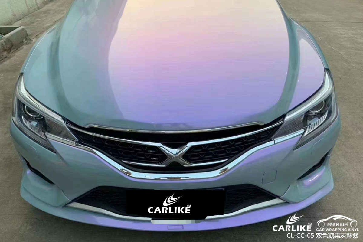 CARLIKE卡莱克™CL-CC-05丰田锐志双色糖果灰魅紫汽车改色膜