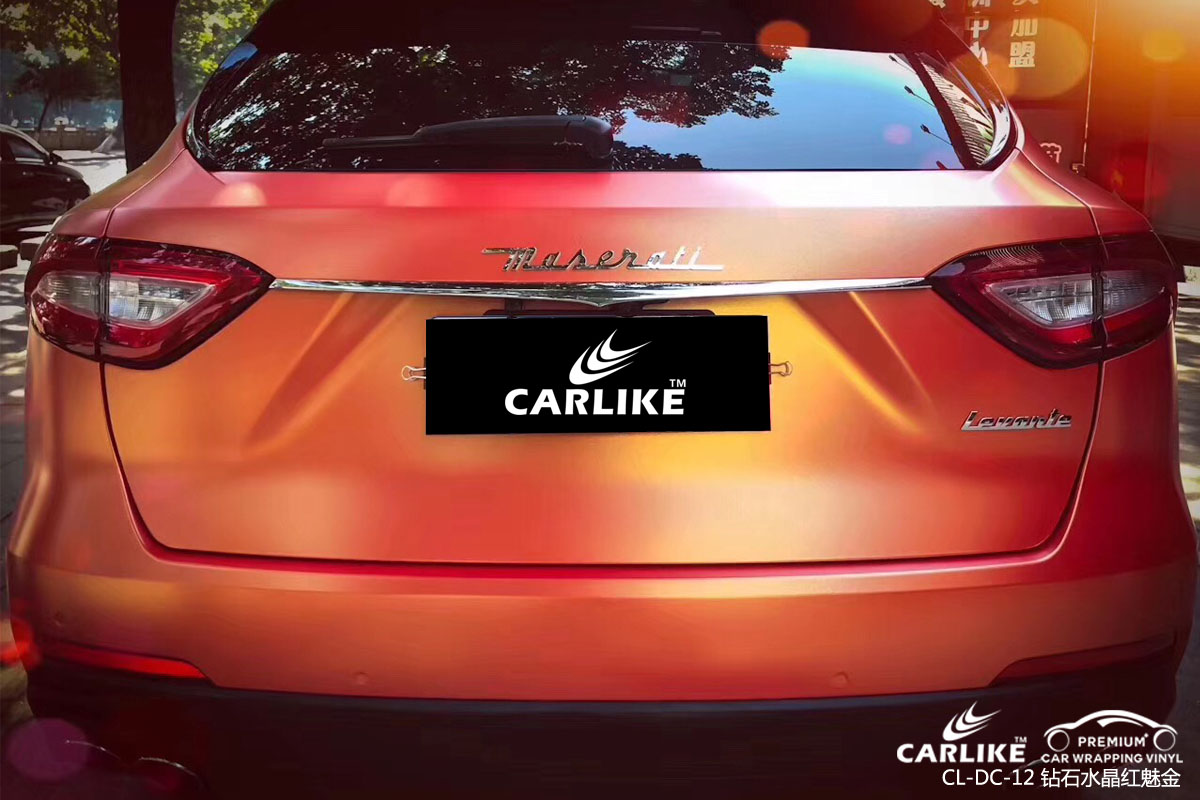 CARLIKE卡莱克™CL-DC-12玛莎拉蒂哑光钻石红魅金汽车改色膜