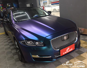 CARLIKE卡莱克™CL-CE-02捷豹哑面紫魅蓝全车身改色膜