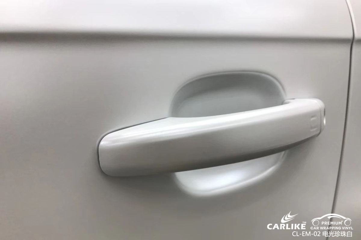CARLIKE卡莱克™CL-EM-02奔驰金属电光珍珠白车身改色膜"