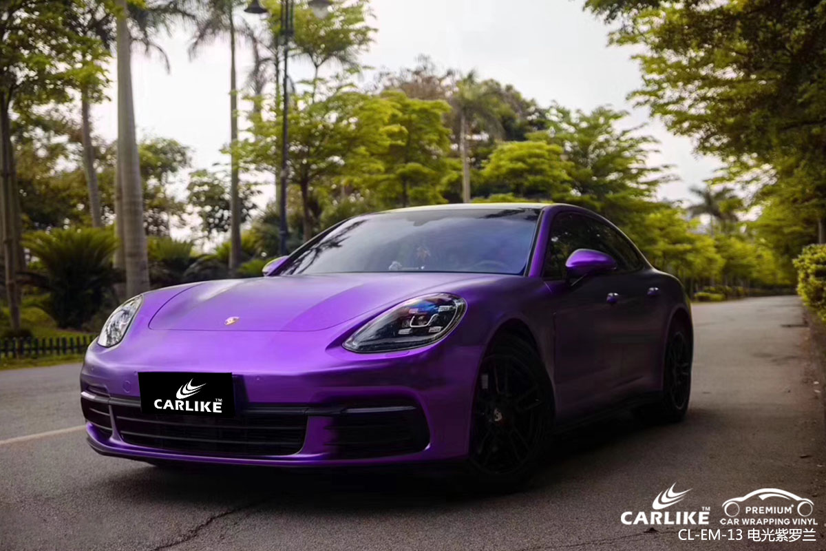 电光紫罗兰汽车改色膜贴车效果图