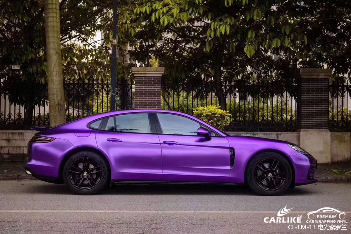 电光紫罗兰汽车改色膜贴车效果图