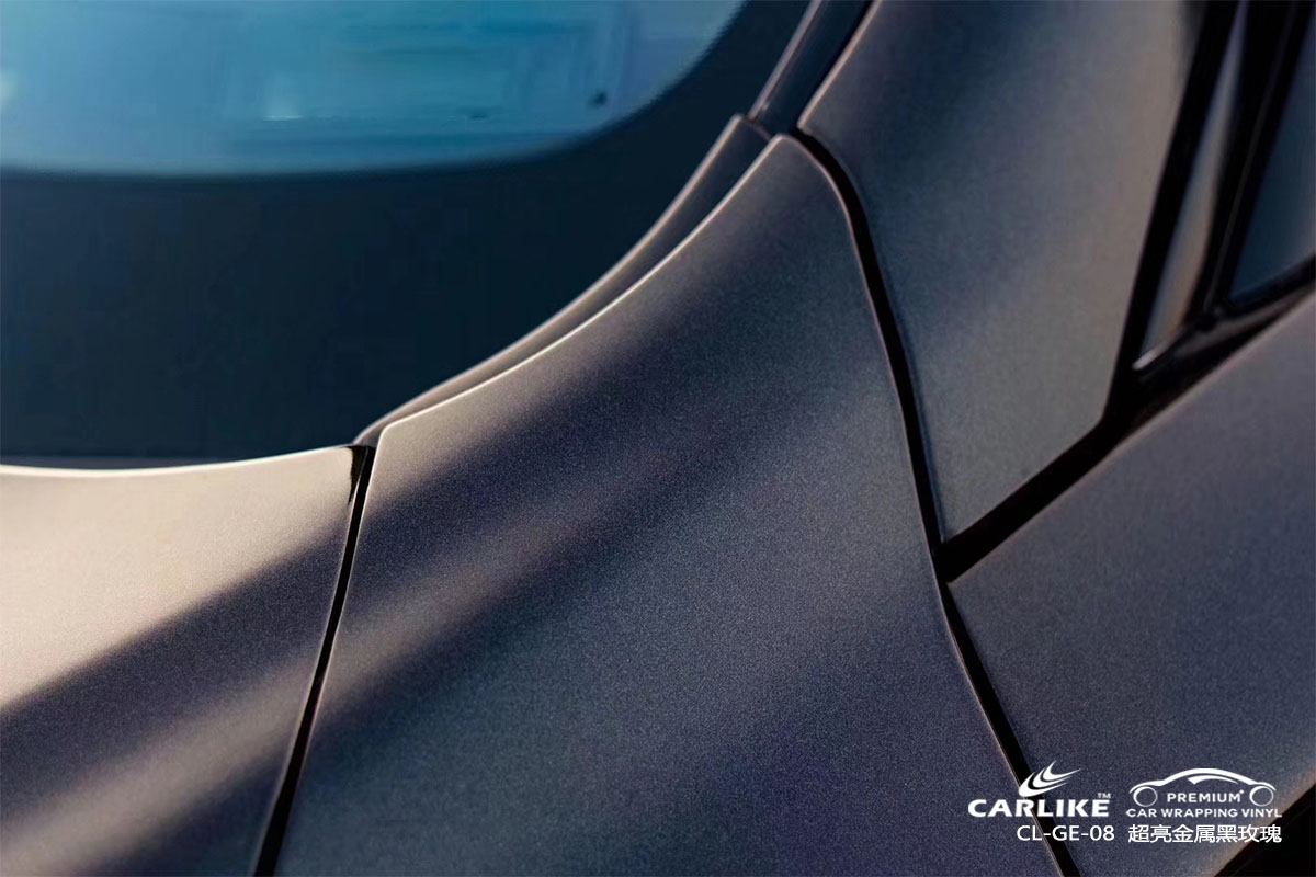 CARLIKE卡莱克™CL-GE-08英菲尼迪超亮金属黑玫瑰车身改色膜