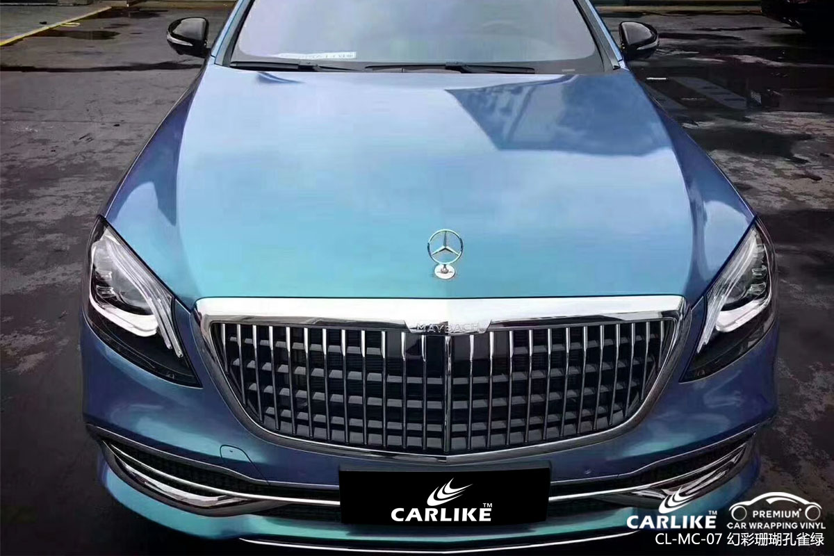 CARLIKE卡莱克™CL-MC-07奔驰幻彩珊瑚孔雀绿汽车改色膜