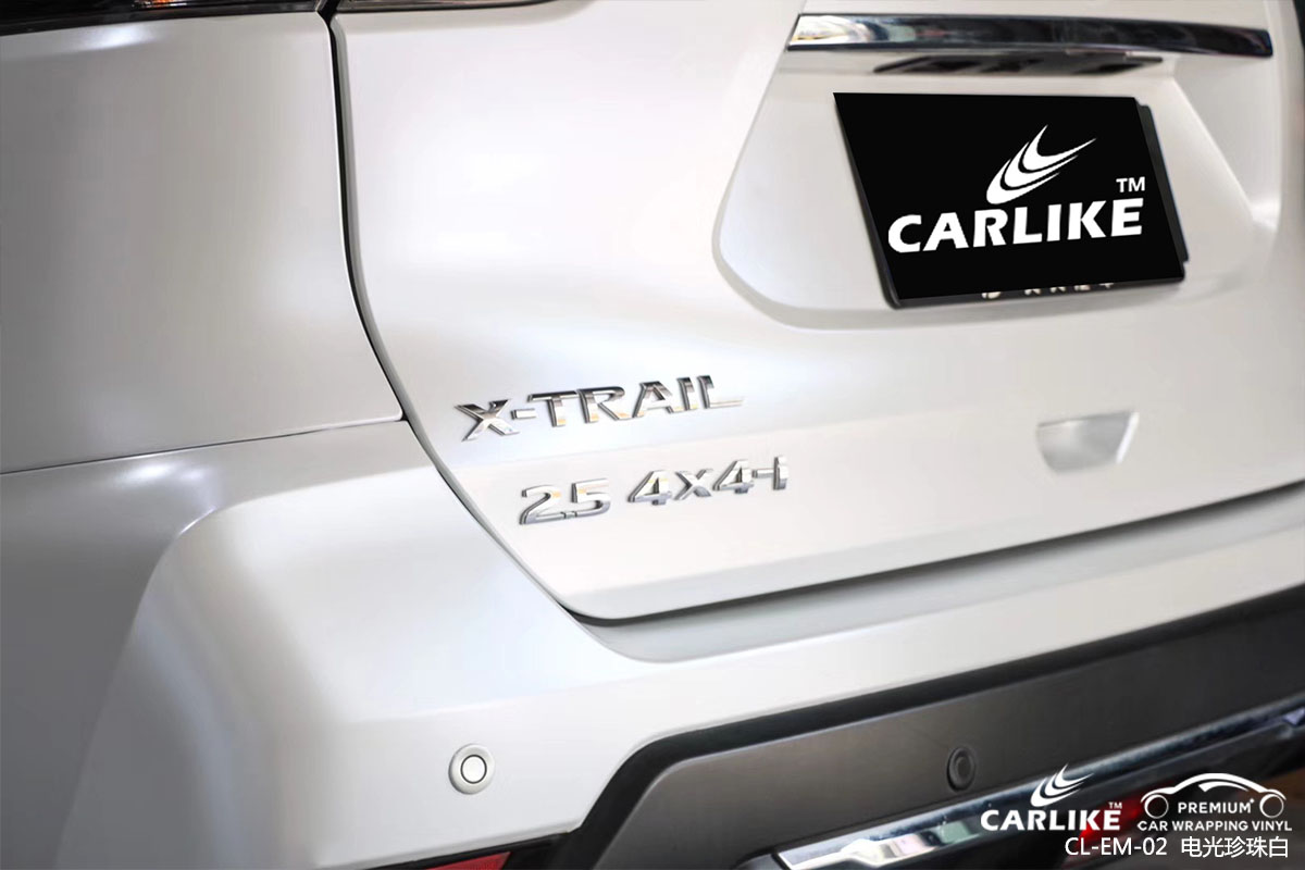 CARLIKE卡莱克™CL-EM-02日产金属电光珍珠白车身贴膜