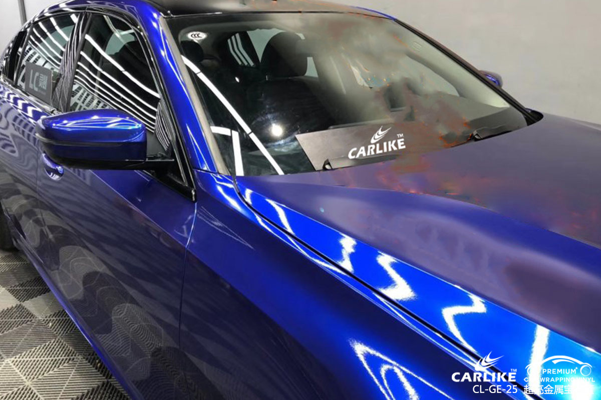 CARLIKE卡莱克™CL-GE-25宝马超亮金属宝石蓝车身改色贴膜