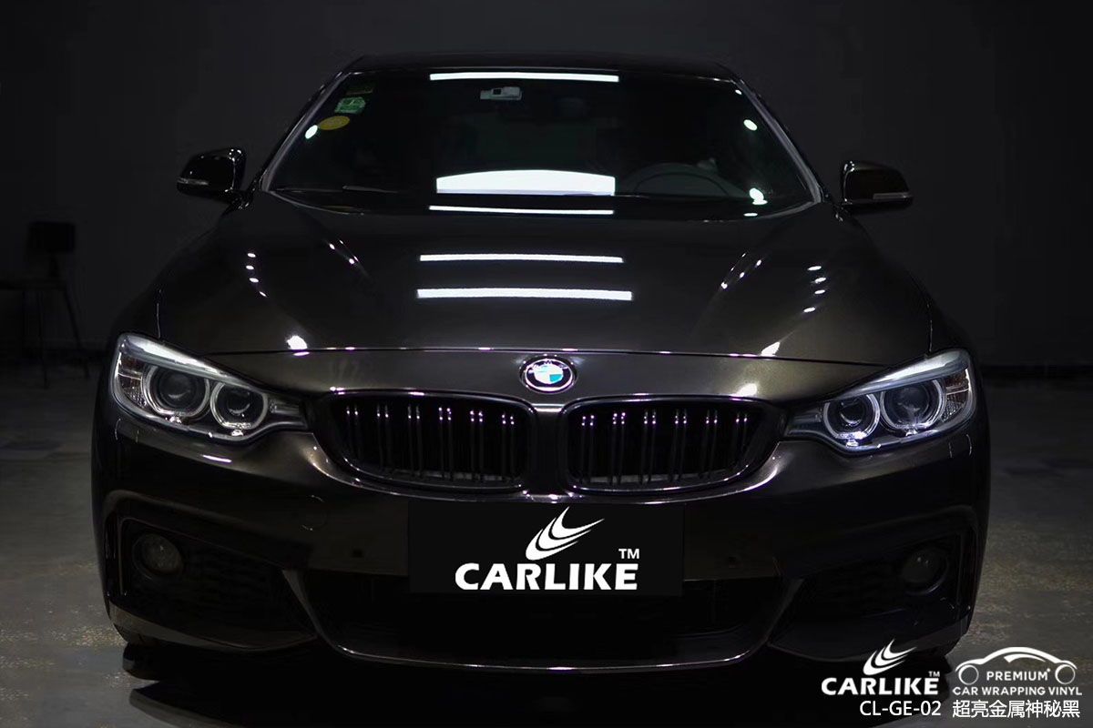 CARLIKE卡莱克™CL-GE-02宝马超亮金属神秘黑车身改色膜