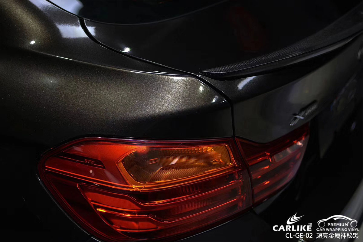 卡莱克超亮金属系列之超亮金属神秘黑汽车改色贴膜效果图