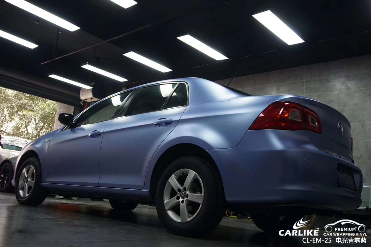 CARLIKE卡莱克™CL-EM-25大众电光青雾蓝汽车改色
