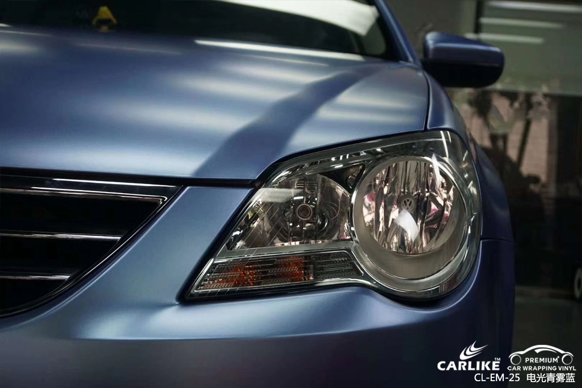 CARLIKE卡莱克™CL-EM-25大众电光青雾蓝汽车改色