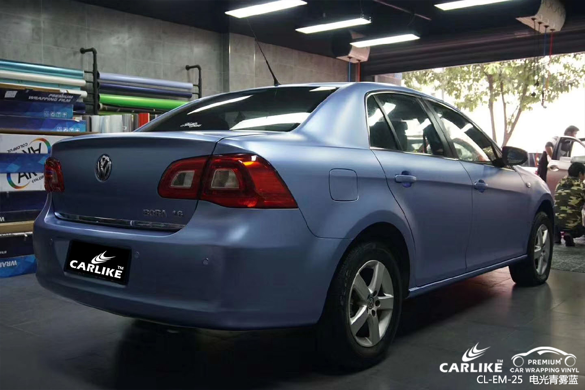 CARLIKE卡莱克™CL-EM-25大众电光青雾蓝汽车改色