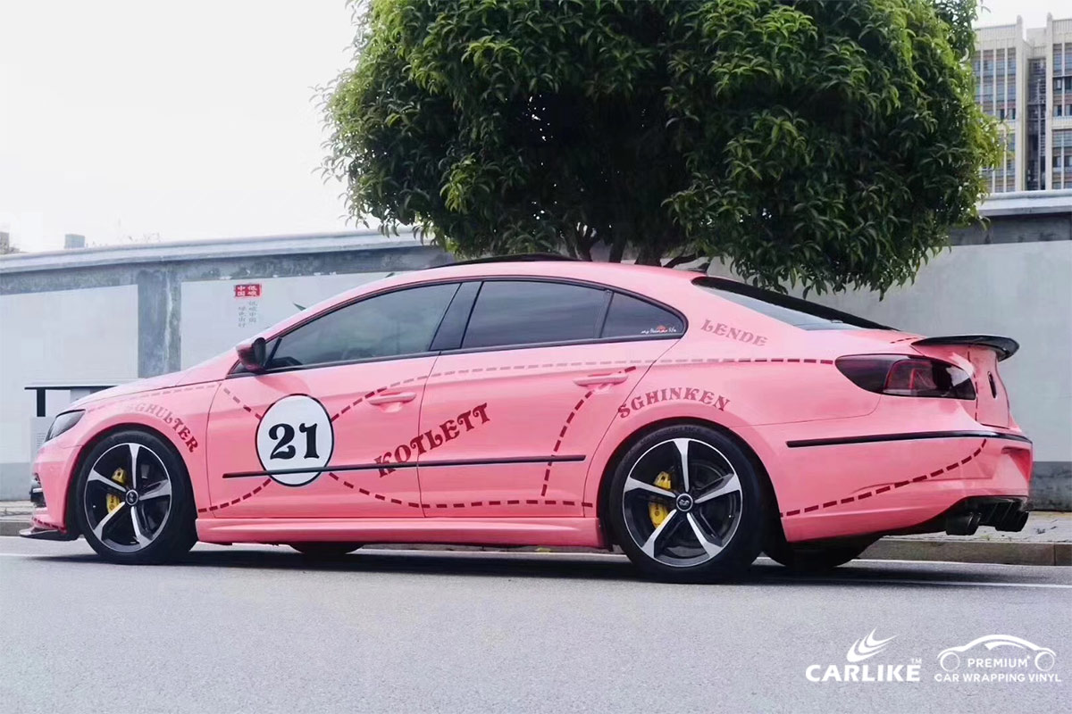 CARLIKE卡莱克™CL-MC大众喷绘涂鸦公主粉猪汽车改色