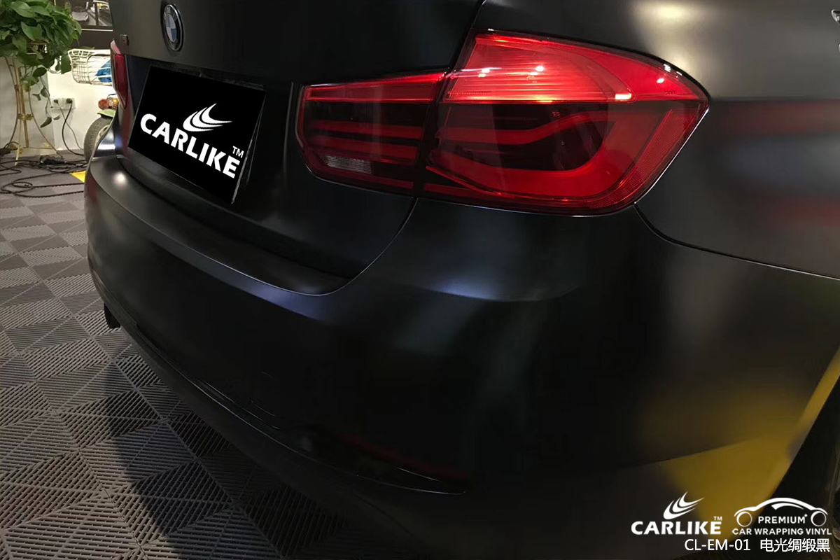 CARLIKE卡莱克™CL-EM-01宝马电光绸缎黑车身贴膜