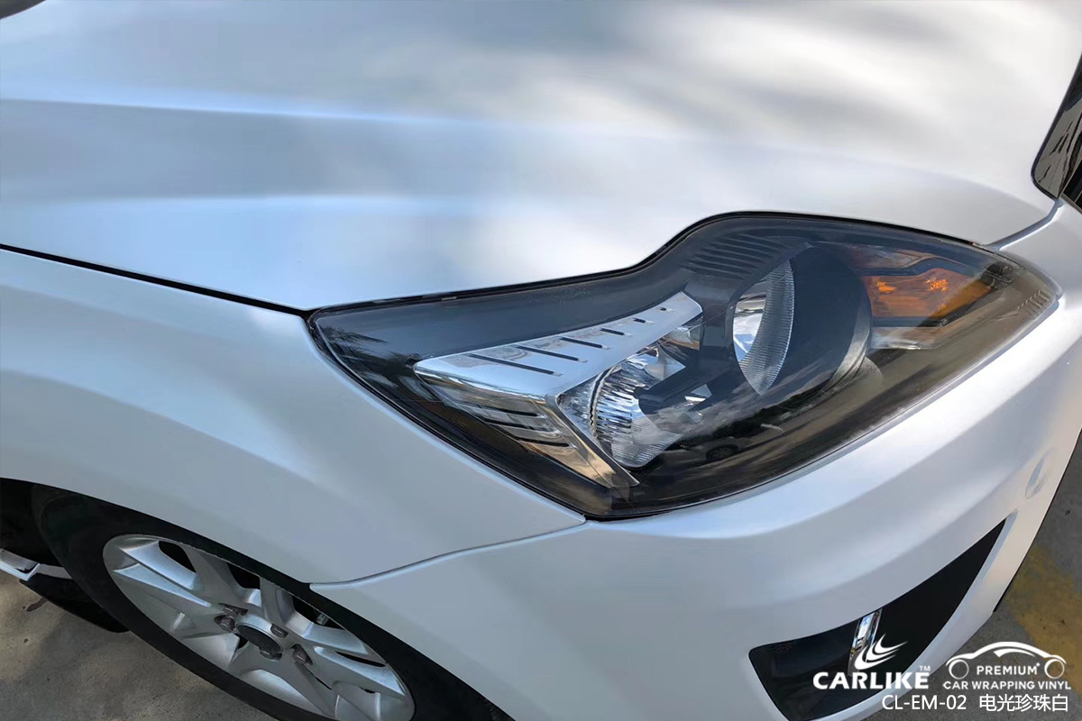 CARLIKE卡莱克™CL-EM-02福特电光珍珠白车身贴膜