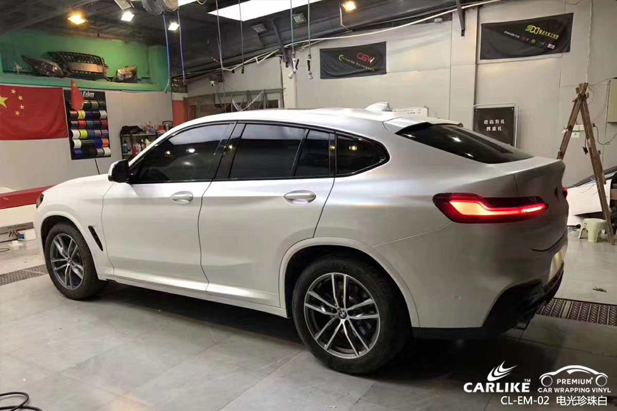 CARLIKE卡莱克™CL-EM-02宝马电光珍珠白车身贴膜