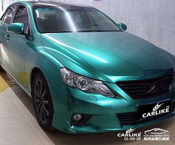 CARLIKE卡莱克™CL-GE-29锐志超亮金属孔雀绿车身贴膜