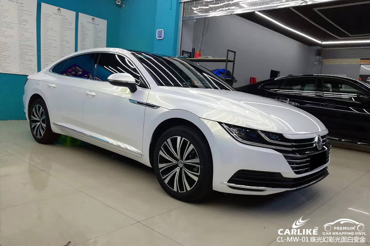 CARLIKE卡莱克™CL-MW-01大众珠光幻彩光面白变红车身改色