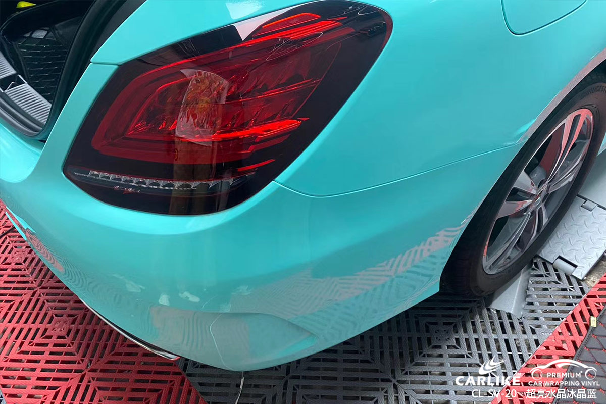 CARLIKE卡莱克™CL-SV-20奔驰超亮水晶冰晶蓝车身贴膜