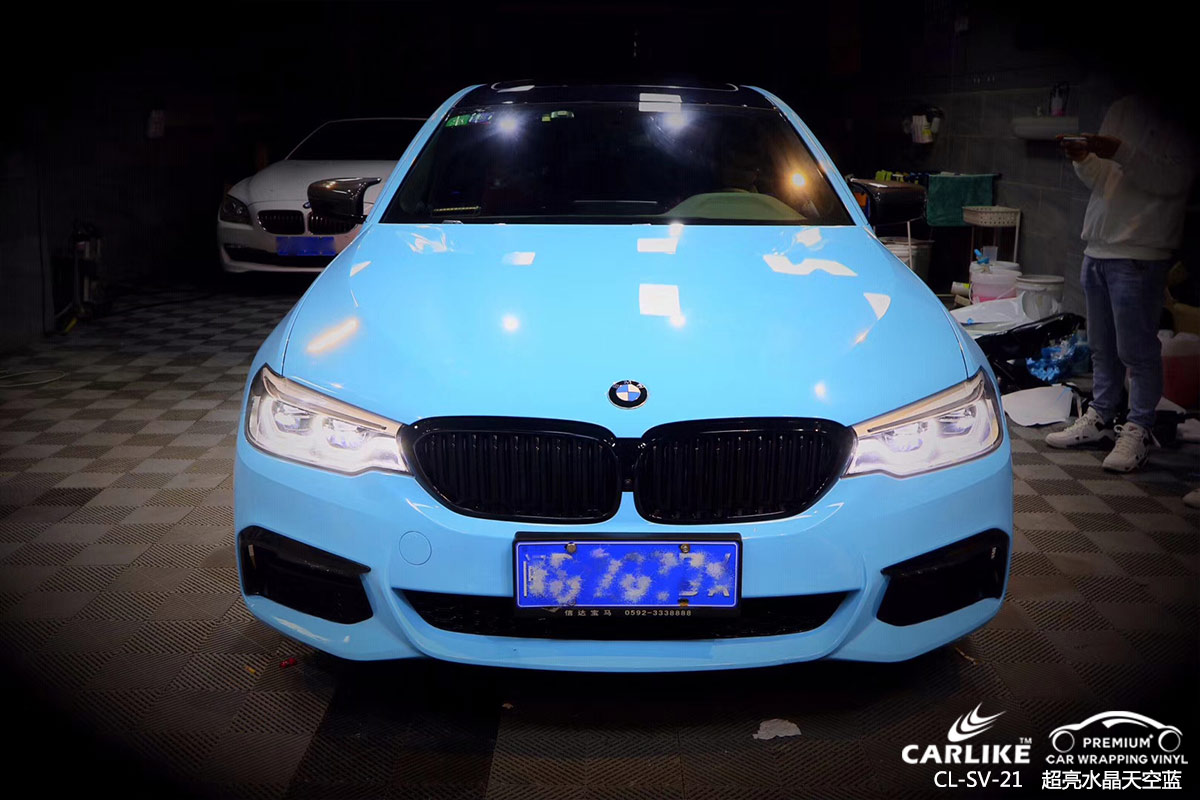 CARLIKE卡莱克™CL-SV-21宝马超亮水晶天空蓝车身改色