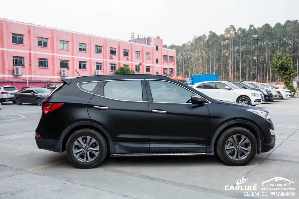 CARLIKE卡莱克™CL-EM-01现代电光绸缎黑汽车改色