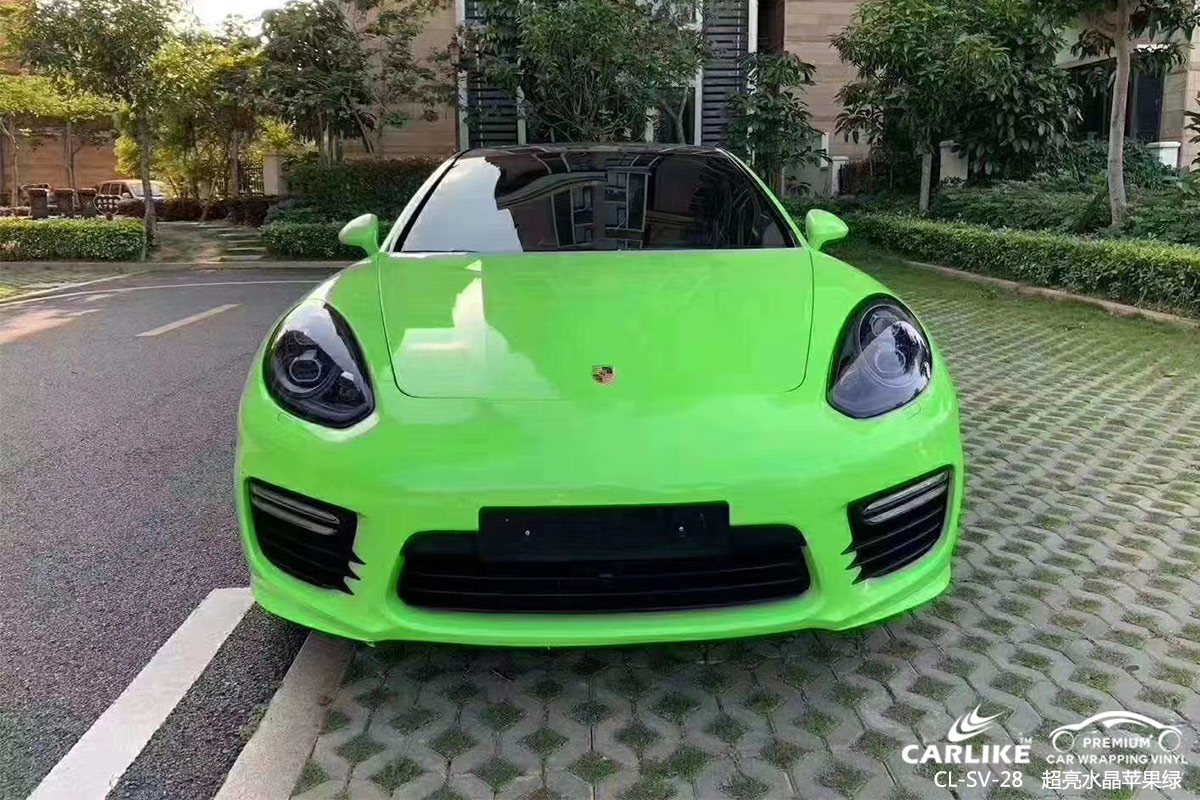 CARLIKE卡莱克™CL-SV-28保时捷超亮水晶苹果绿汽车贴膜
