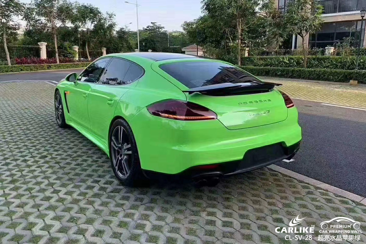 CARLIKE卡莱克™CL-SV-28保时捷超亮水晶苹果绿汽车贴膜