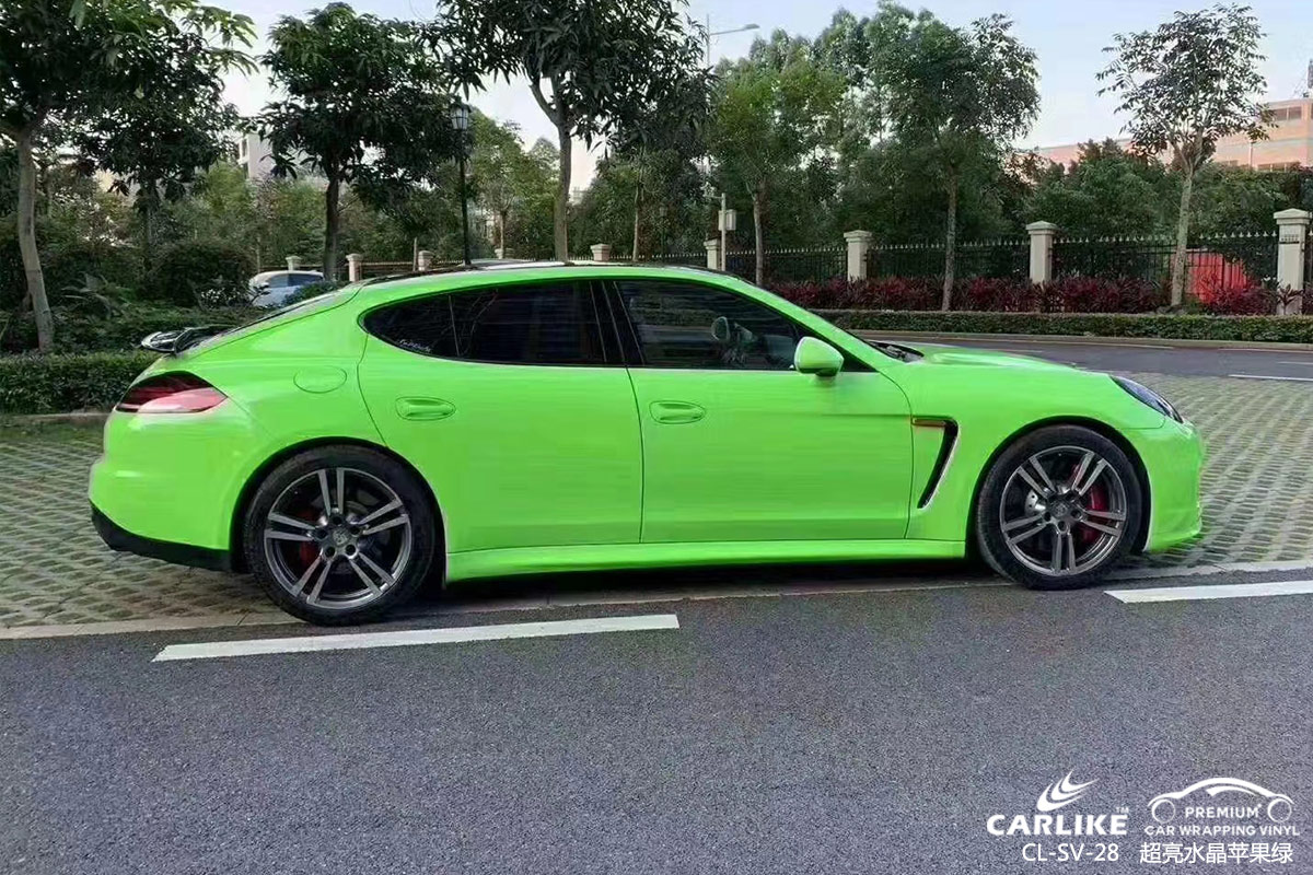 CARLIKE卡莱克™CL-SV-28保时捷超亮水晶苹果绿汽车贴膜