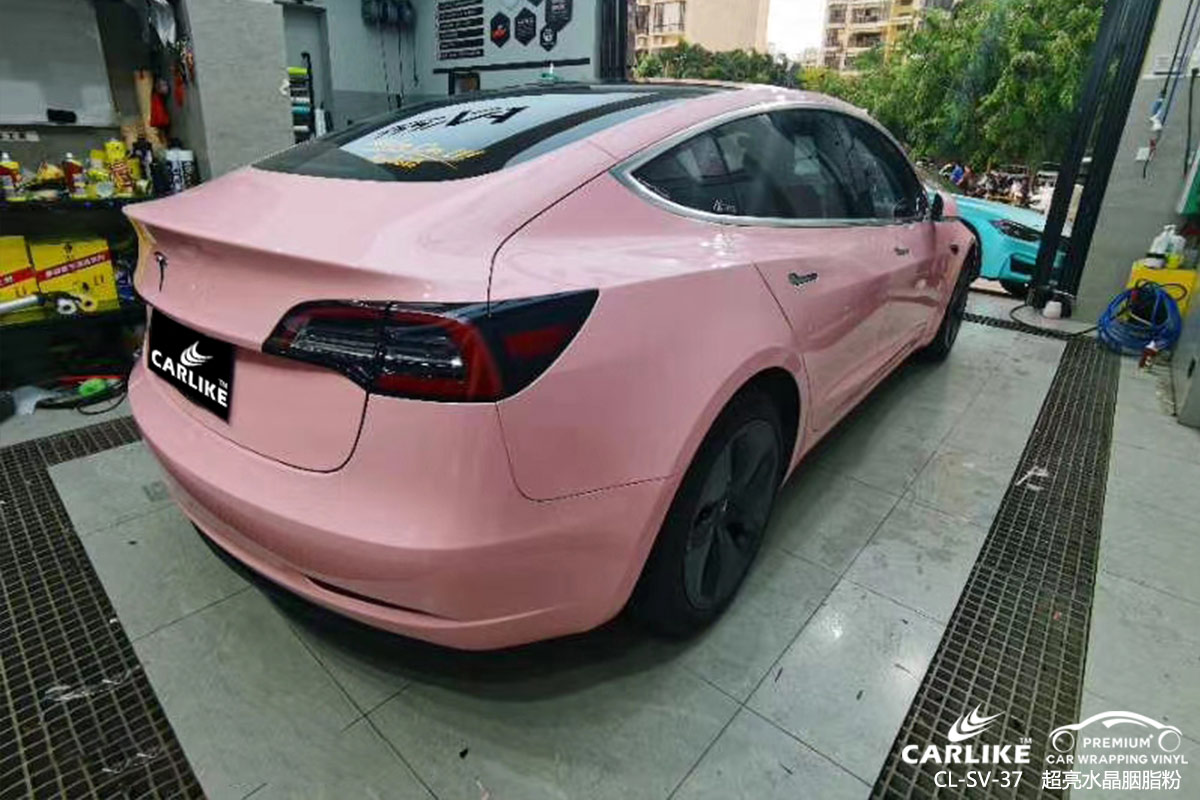 CARLIKE卡莱克™CL-SV-37特斯拉超亮水晶胭脂粉汽车贴膜