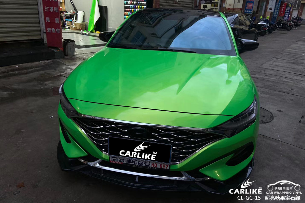 CARLIKE卡莱克™CL-GC-15现代超亮糖果宝石绿汽车贴膜