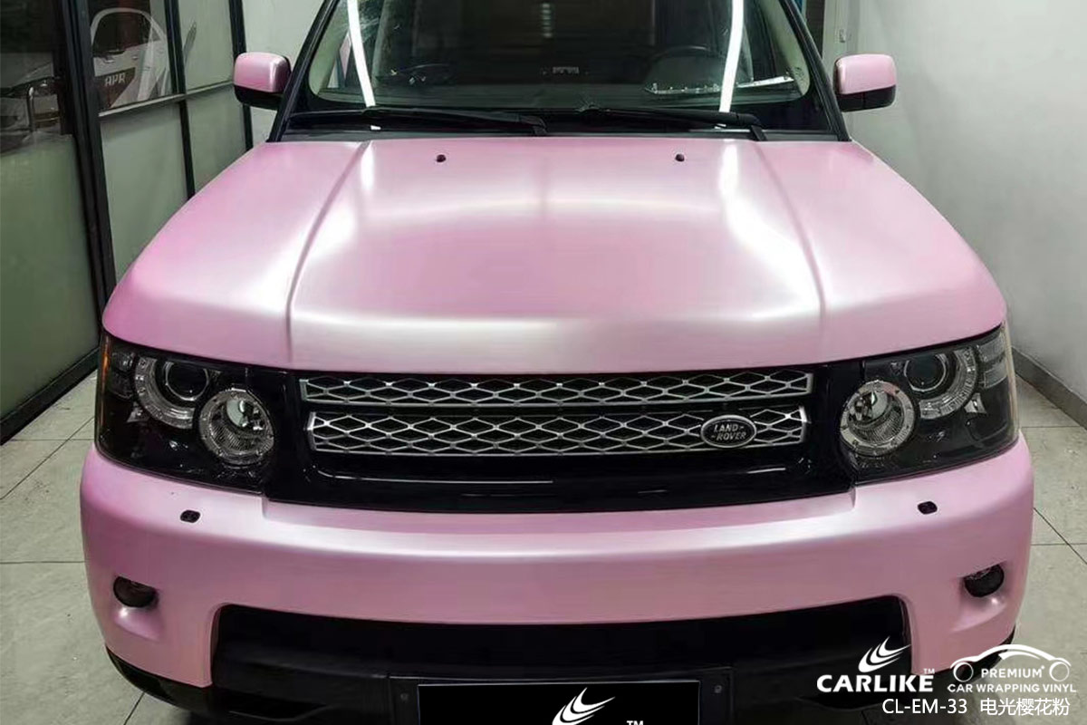 CARLIKE卡莱克™CL-EM-33路虎电光樱花粉汽车贴膜