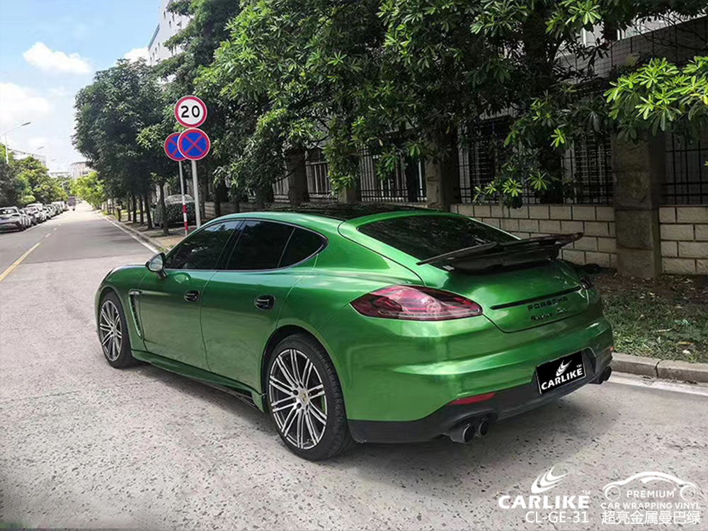 CARLIKE卡莱克™CL-GE-31法拉利超亮金属曼巴绿整车改色