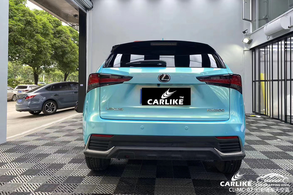 CARLIKE卡莱克™CL-MC-02雷克萨斯幻彩珊瑚天空蓝整车改色