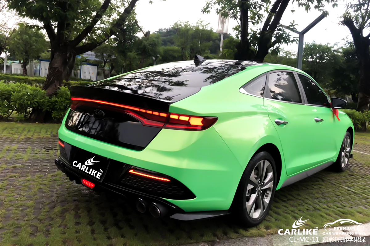 CARLIKE卡莱克™CL-MC-11现代幻彩珊瑚苹果绿汽车贴膜