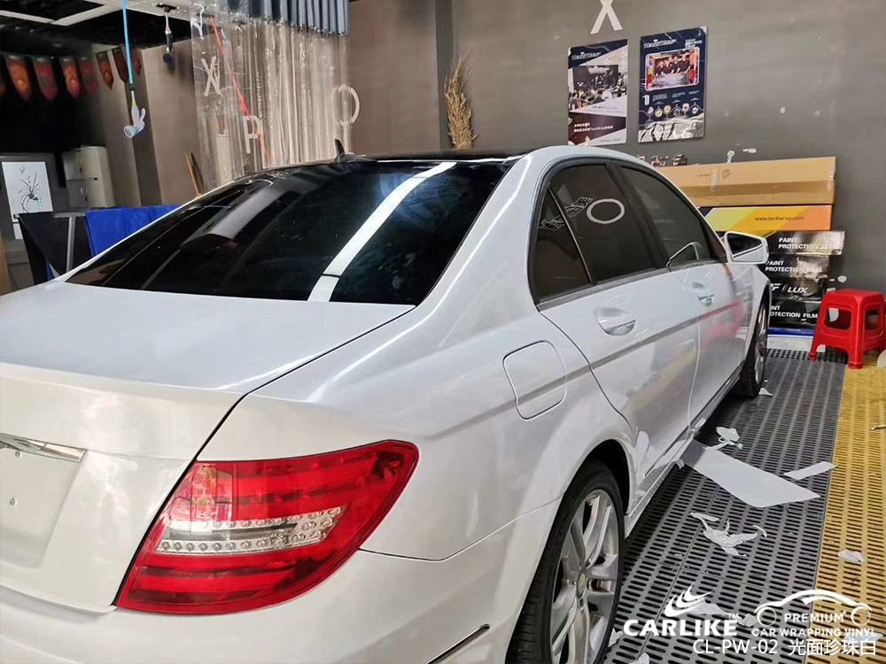CARLIKE卡莱克™CL-PW-02奔驰光面珍珠白汽车贴膜