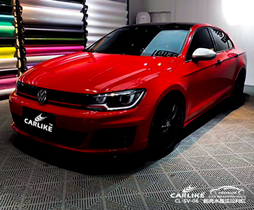 CARLIKE卡莱克™CL-SV-06大众超亮水晶法拉利红汽车贴膜