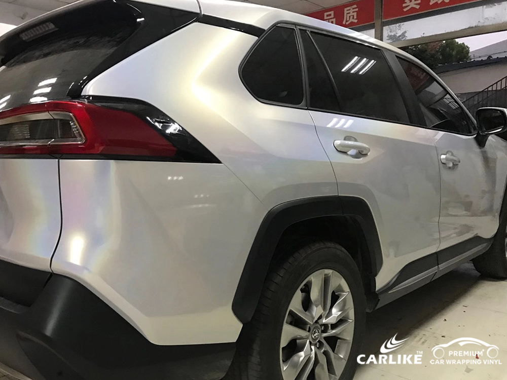 CARLIKE卡莱克™CL-MW-01丰田珠光幻彩光面白变金整车改色