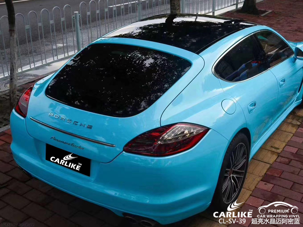 CARLIKE卡莱克™CL-SV-39保时捷超亮水晶迈阿密蓝车身改色