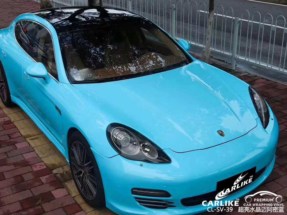 CARLIKE卡莱克™CL-SV-39保时捷超亮水晶迈阿密蓝车身改色