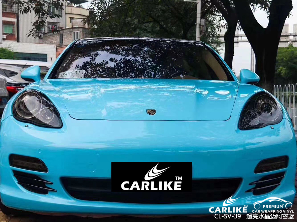 CARLIKE卡莱克™CL-SV-39保时捷超亮水晶迈阿密蓝车身改色