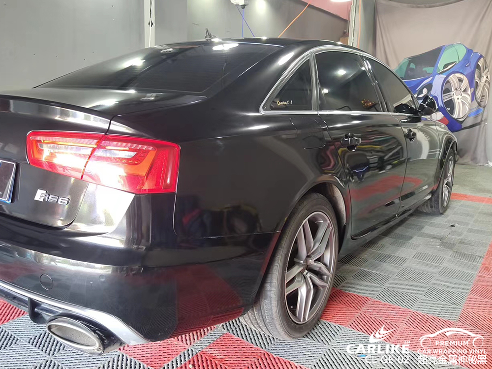 CARLIKE卡莱克™CL-GE-02奥迪超亮金属神秘黑车身贴膜