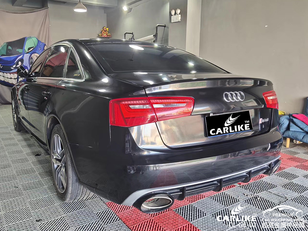 CARLIKE卡莱克™CL-GE-02奥迪超亮金属神秘黑车身贴膜